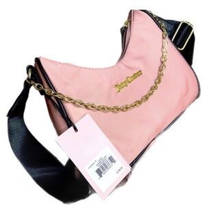NWT Juicy Couture chains in love Taffy Crossbody pink